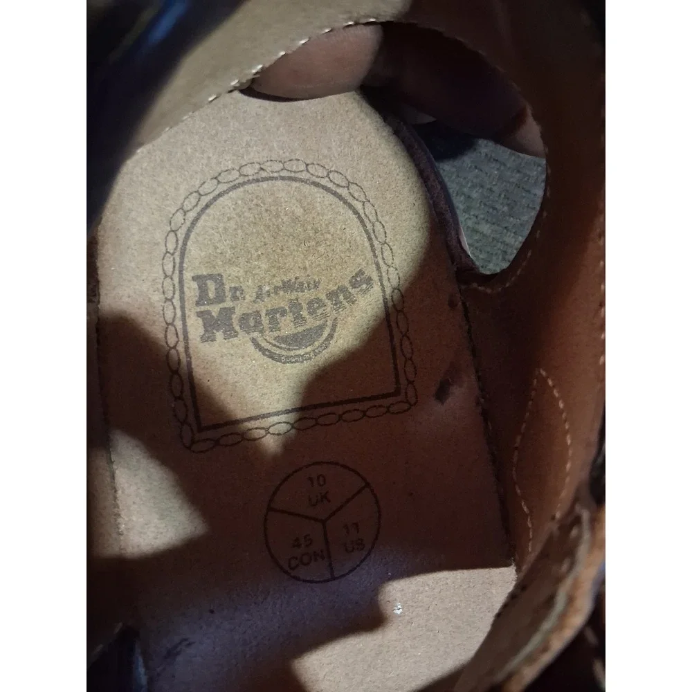 Dr. Martens Mens Brown Leather Fisherman Sandals AirWair 9064 US 11 UK 10